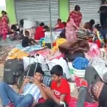 At Hakimpur, Bangladeshi families gather to cross back over border amid rising fear