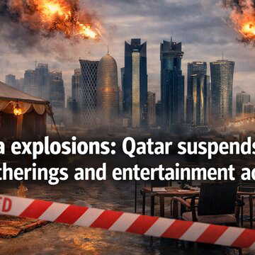 Doha explosions: Qatar suspends public gatherings and entertainment activities