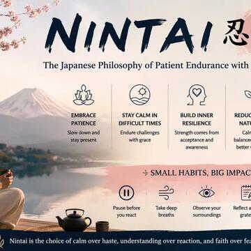 What is Nintai, the Japanese practice that teaches patience and calm?