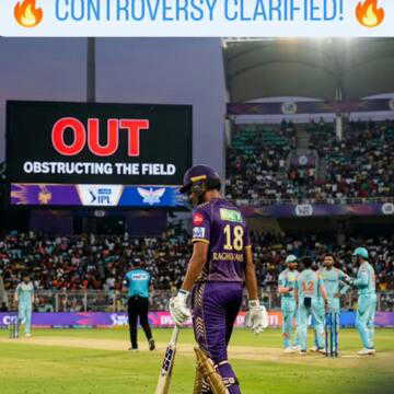 MCC backs Raghuvanshi’s controversial ‘Obstructing the Field’ dismissal in IPL 2026