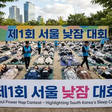 South Korea’s sleep problem in focus as Seoul holds unusual power nap contest