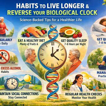 What are some science-backed habits that add years to your life and help you reverse the biological clock?