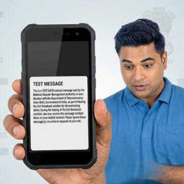 NDMA cell broadcast alert test: India launches new emergency warning system on mobile phones