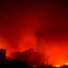 Massive fire breaks out at fish market in West Delhi’s Matiala; several shops gutted