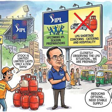 Fuel crisis alert : IPL monitoring LPG shortage before season kicks off
