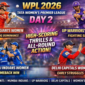 WPL 2026 Day 2: Gujarat Giants dominate in a run-fest as Mumbai Indians bounce back with authority
