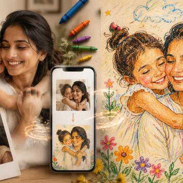 Crayon-style AI edits become the latest Mother’s Day Instagram craze: Here’s how you can create one too