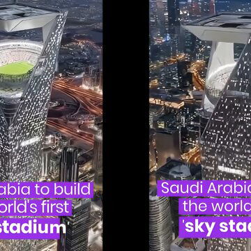 Saudi Arabia’s ‘Sky Stadium’ 350m above ground: Fact or fiction?