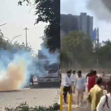Cars burnt, police attacked — Noida workers' protest spirals out of control
