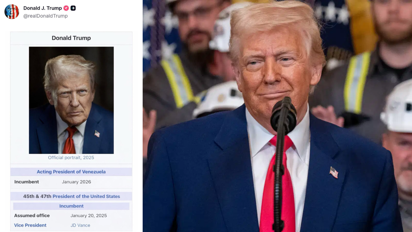 Did Donald Trump call himself 'acting president of Venezuela’? Here’s the truth behind the post