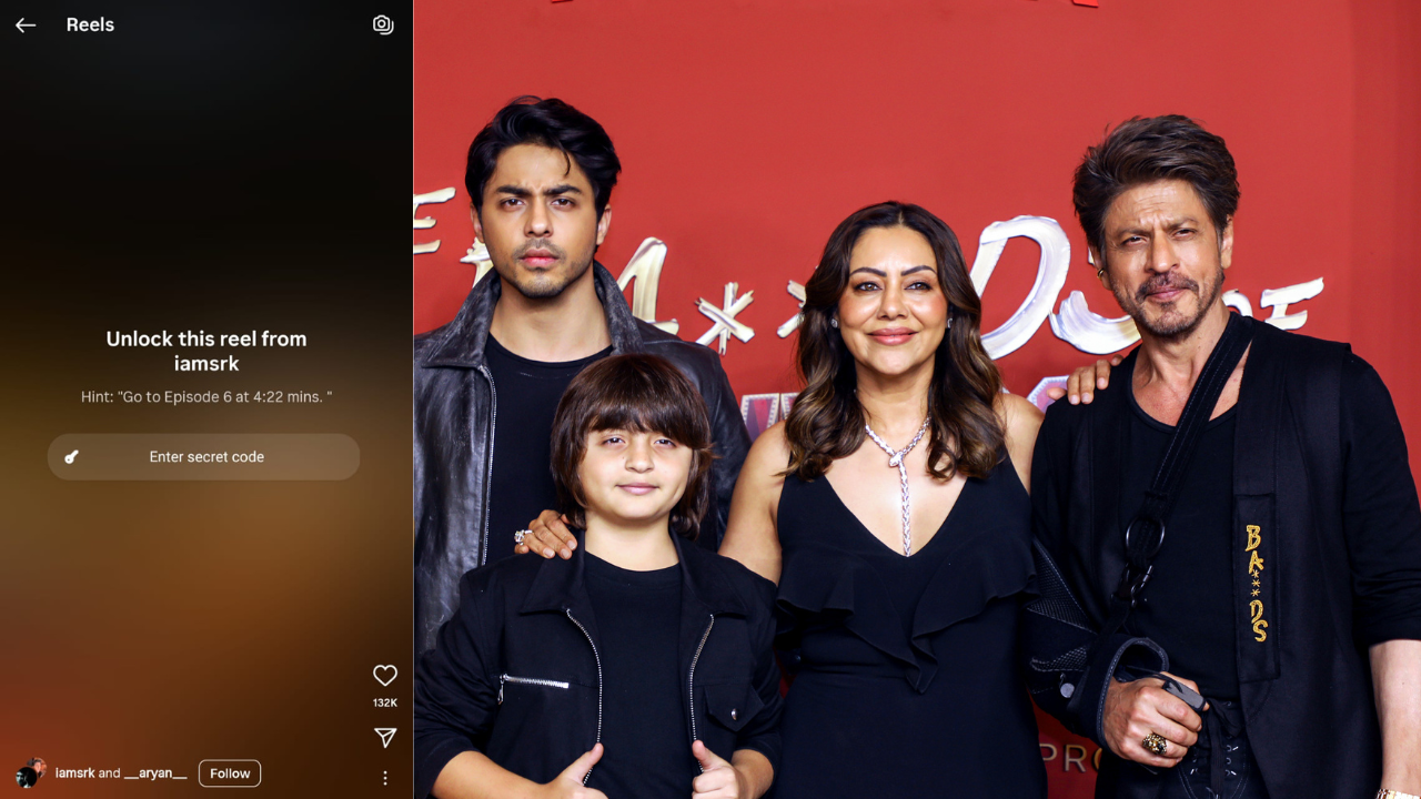Bamboozled by Shah Rukh and Aryan Khan's locked Instagram reel? What's the password? The clue is in 'Ba*ds of Bollywood'
