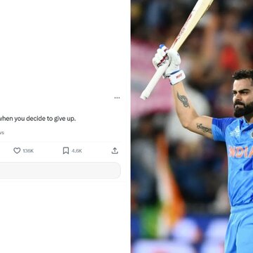 'The only time you truly fail…’: Virat Kohli shares cryptic tweet ahead of Australia series