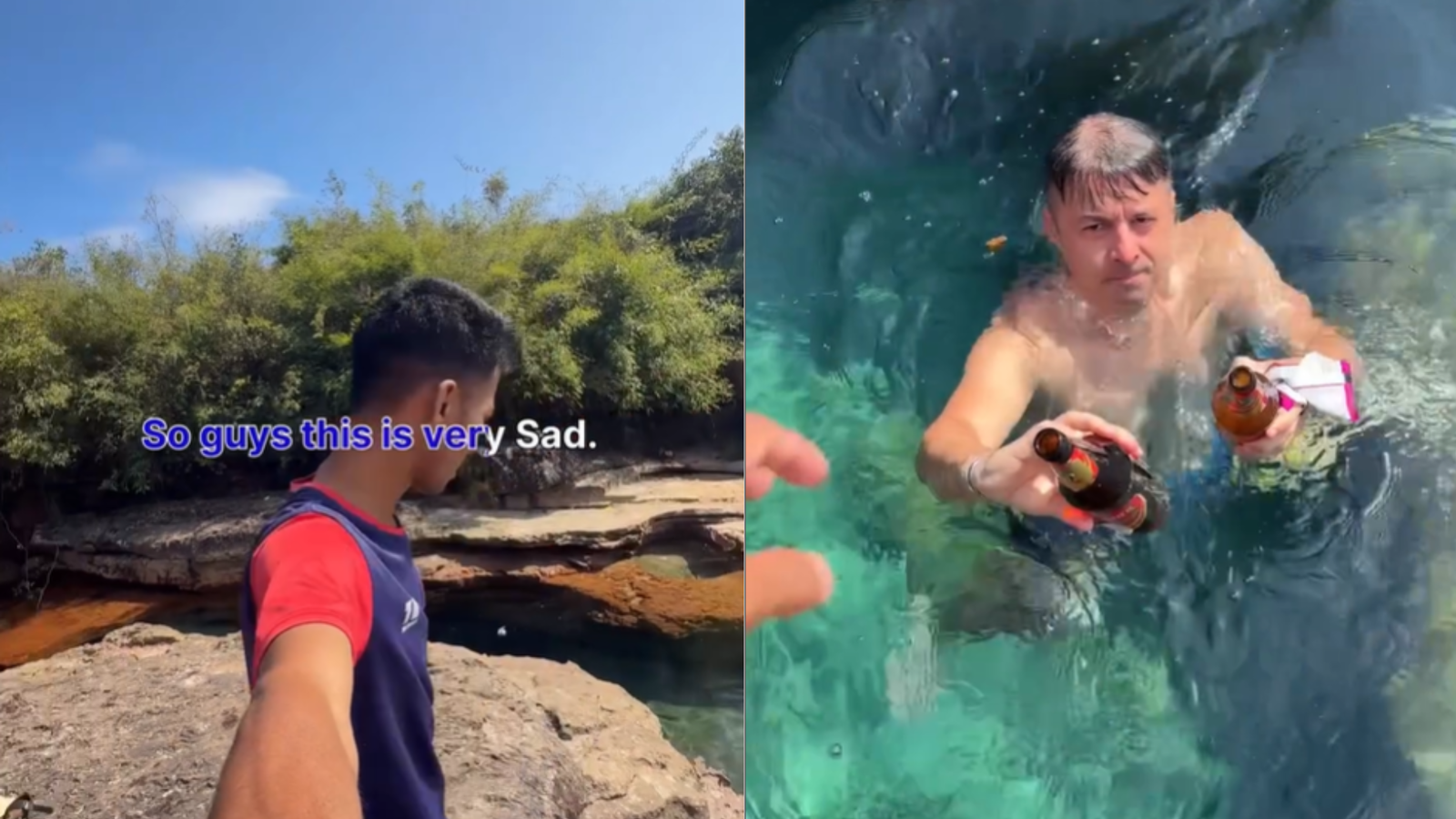 ‘When will we learn?’: Internet slams visitors after Portugal tourist dives into Meghalaya pool to clear trash