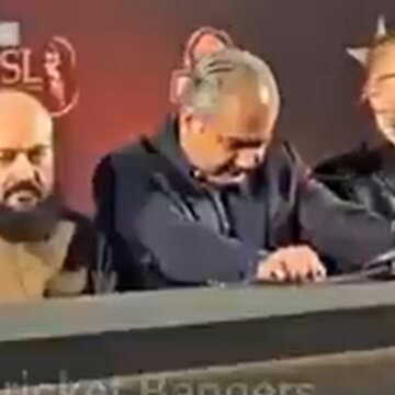 Mohsin Naqvi ‘brought ICC to its knees’: Journalist’s claim leaves Ahsan Tahir struggling to hold laughter | WATCH