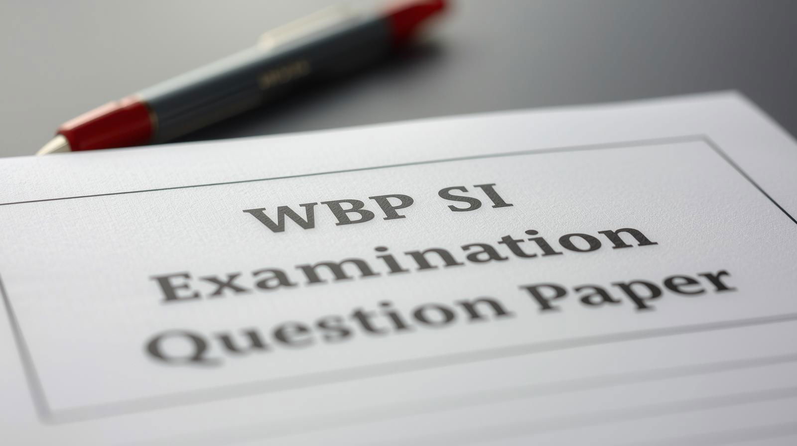 WBP SI 2025 question paper out: Here's how to check and download the PDF