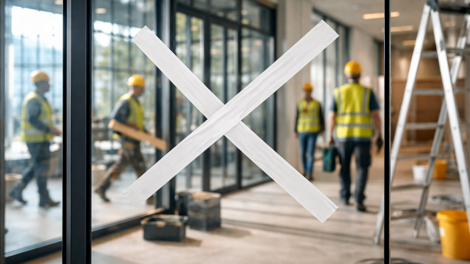 Have you ever noticed the “X” mark on the glass window? Here’s the reason behind it