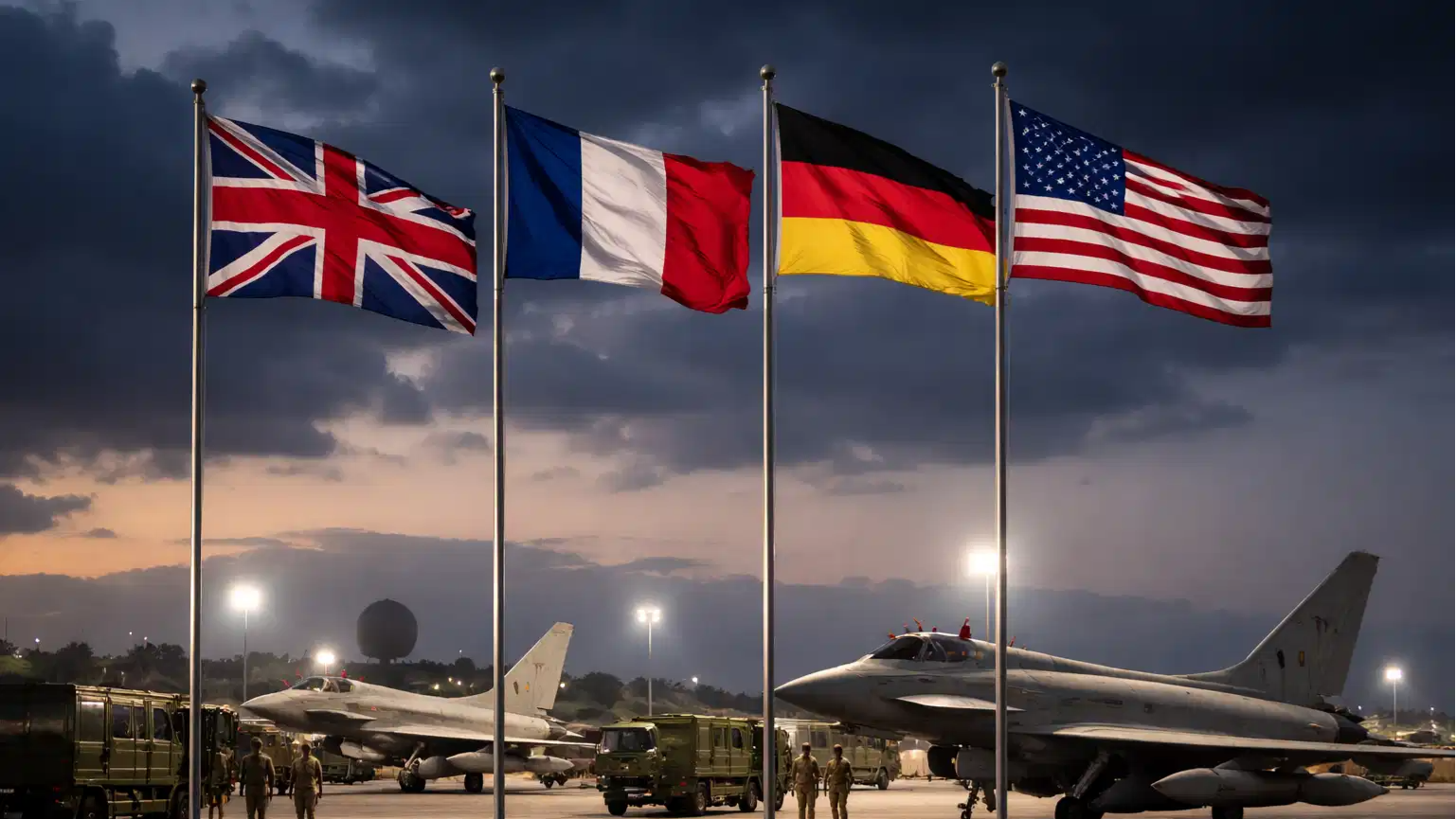 Britain, France and Germany ready to work with US to stop Iran’s retaliation as UK opens bases for defensive strikes