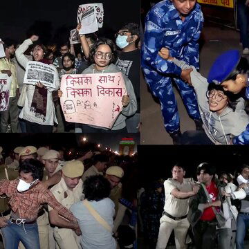‘Bacche saans nahi lete kya?’: Delhiites stage massive clean air protest at India Gate, dozens detained