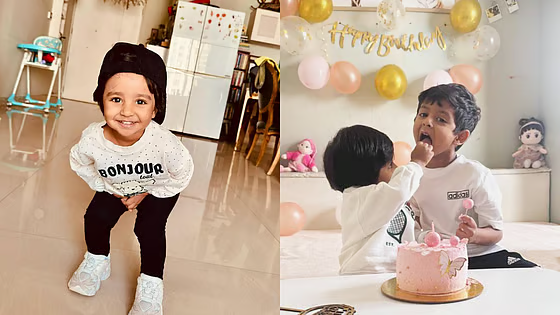 Yaalini turns two: Subhashree shares heartwarming cake-cutting moment with her brother