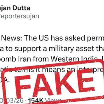 US using India to attack Iran? MEA issues strong 'fake news' warning