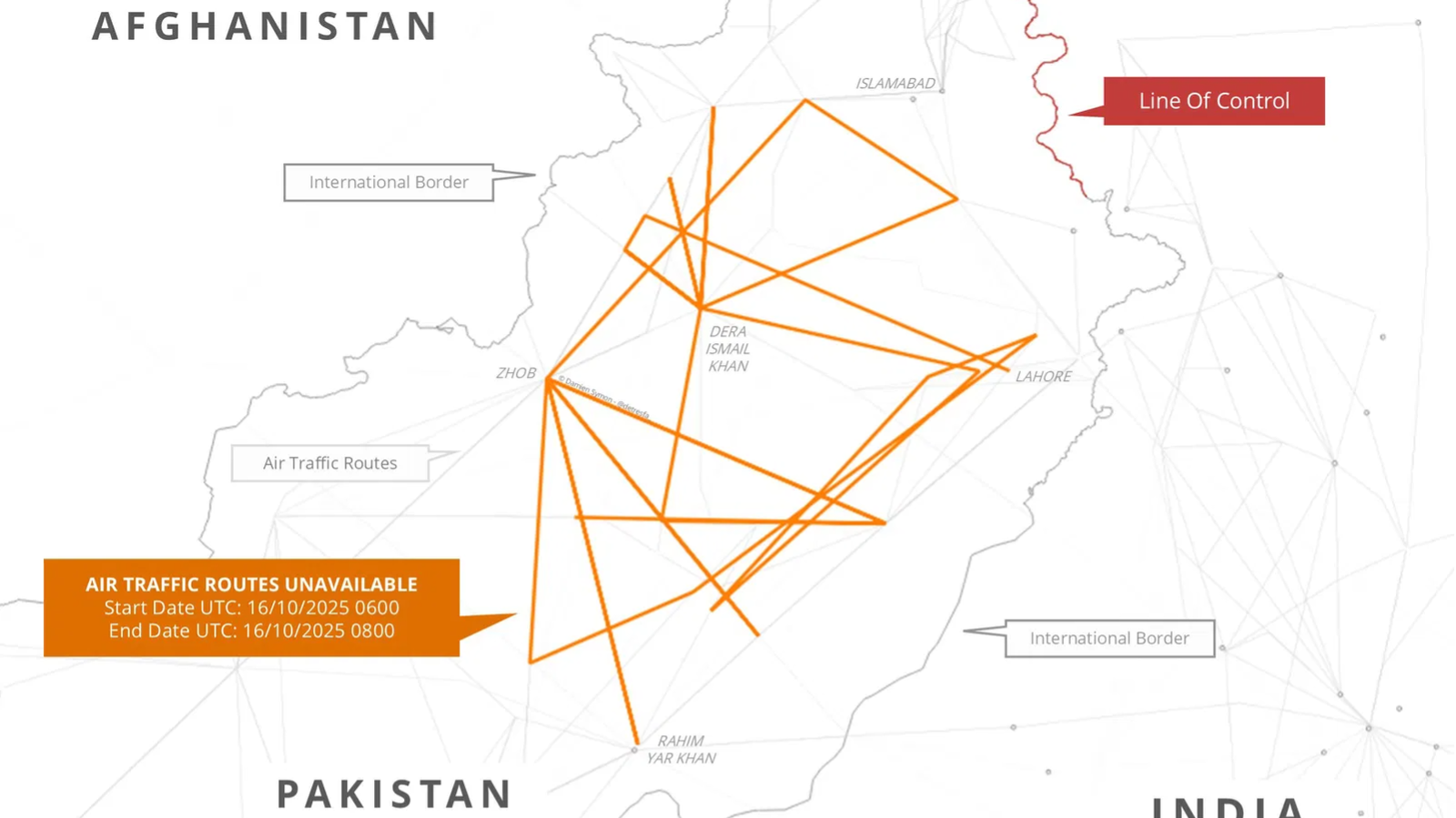 Pakistan allegedly blocks air routes as tensions with Afghanistan soar