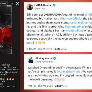 Vicky Kaushal joins celebs praising Dhurandhar; Hrithik Roshan, Akshay Kumar also laud the film