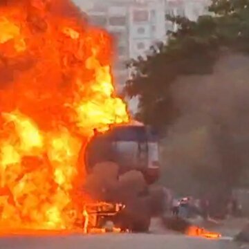 Fire breaks out in oil tanker near New Town petrol pump, major accident averted