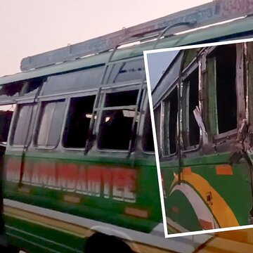 Deadly head-on collision between two buses on NH-12 in Nadia leaves three dead, including a child