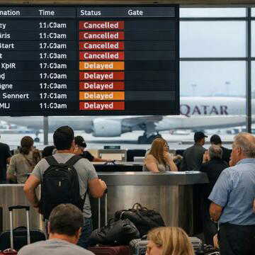 Qatar Airways suspends flights after airspace closure, India issues helpline for affected passengers