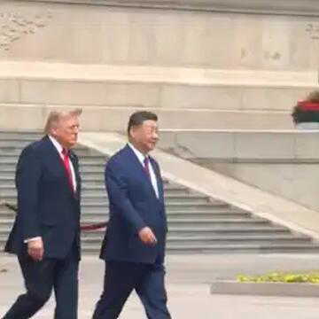 Donald Trump in China LIVE: Xi Jinping rolls out ceremonial welcome for US President in Beijing