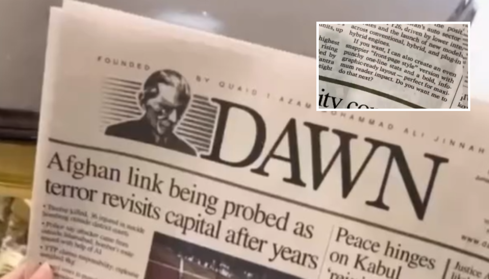 ‘Ha, ha, ha, what a joke’: Jinnah started Pakistan’s leading newspaper Dawn in hot water after printing massive ChatGPT gibberish