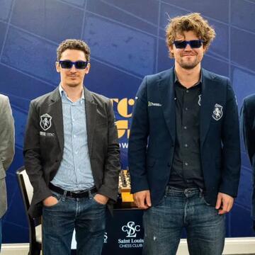 Magnus Carlsen takes lead as D. Gukesh slips to last on day 2 of Clutch Chess 2025