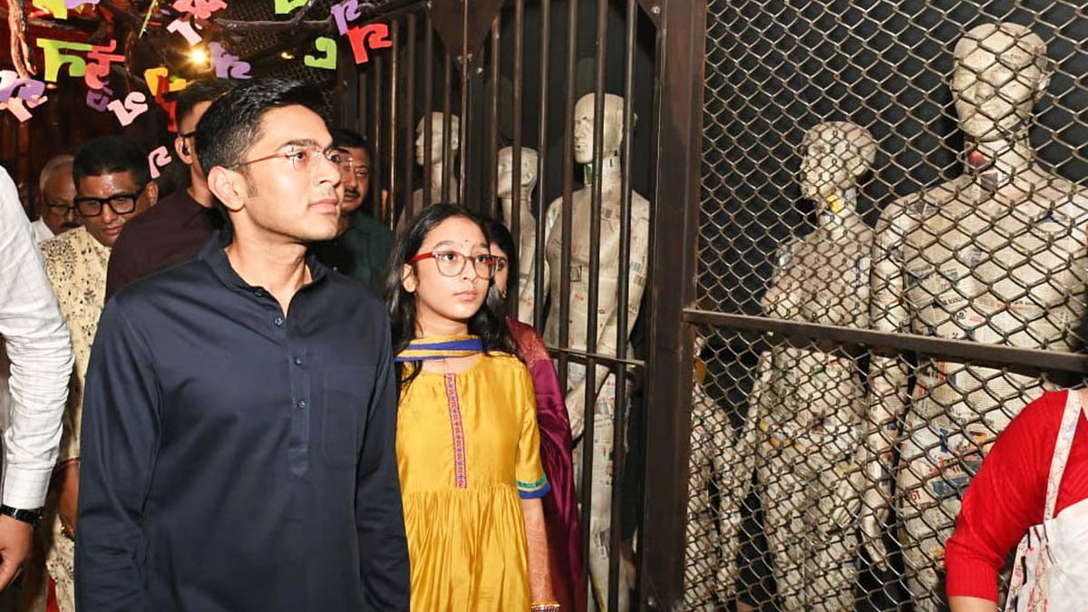 Abhishek Banerjee enjoys fuchka with daughter at Durga Puja pandal, assures support for migrant workers