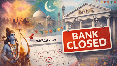 Banks to remain closed for 18 days in March 2026: Check full RBI holiday list
