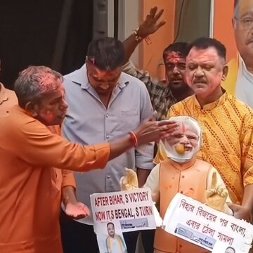 Bengal BJP celebrates Bihar election win, Suvendu Adhikari declares, 'Now it's Bengal's turn'