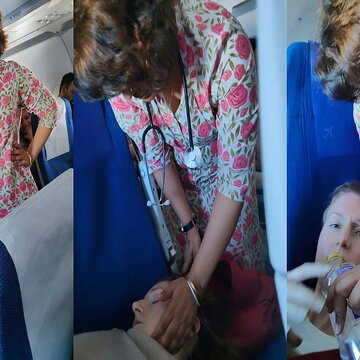 Ex-Congress MLA saves fellow passenger's life mid-air, Siddaramaiah showers praises