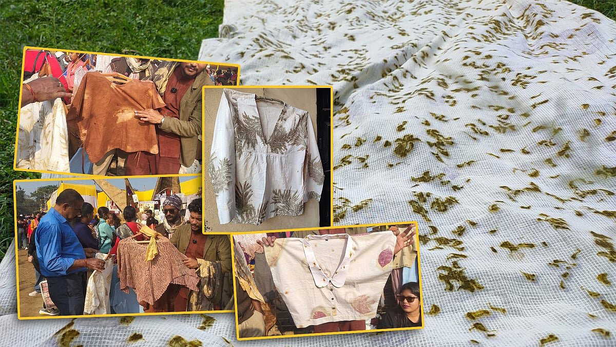 Poush Mela 2025: Visva-Bharati students’ leaf-dyed eco clothing becomes major attraction