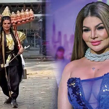 Watch: Rakhi Sawant turns Ravana for Dussehra, dances to ‘Chammak Challo’