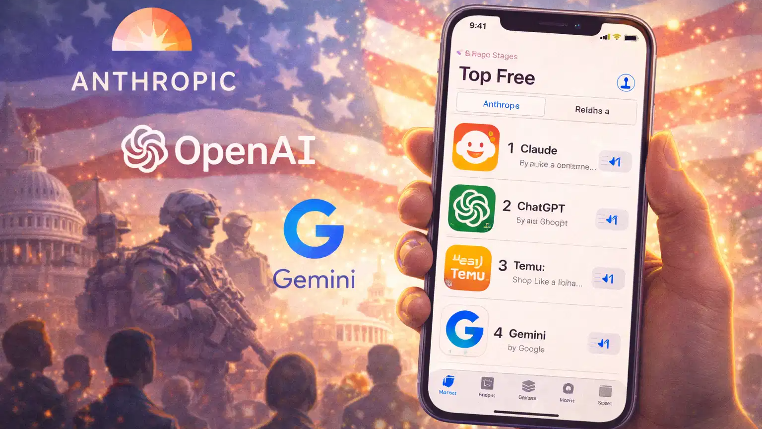 Claude AI overtakes ChatGPT to become No.1 free app on Apple App Store in the US