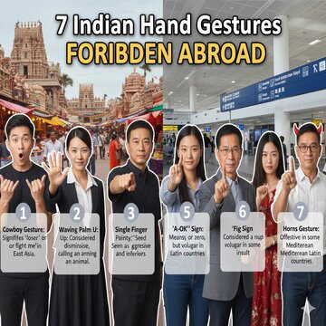 Do you know which Indian hand gestures are forbidden abroad? Here are 7 signs you should know before travelling
