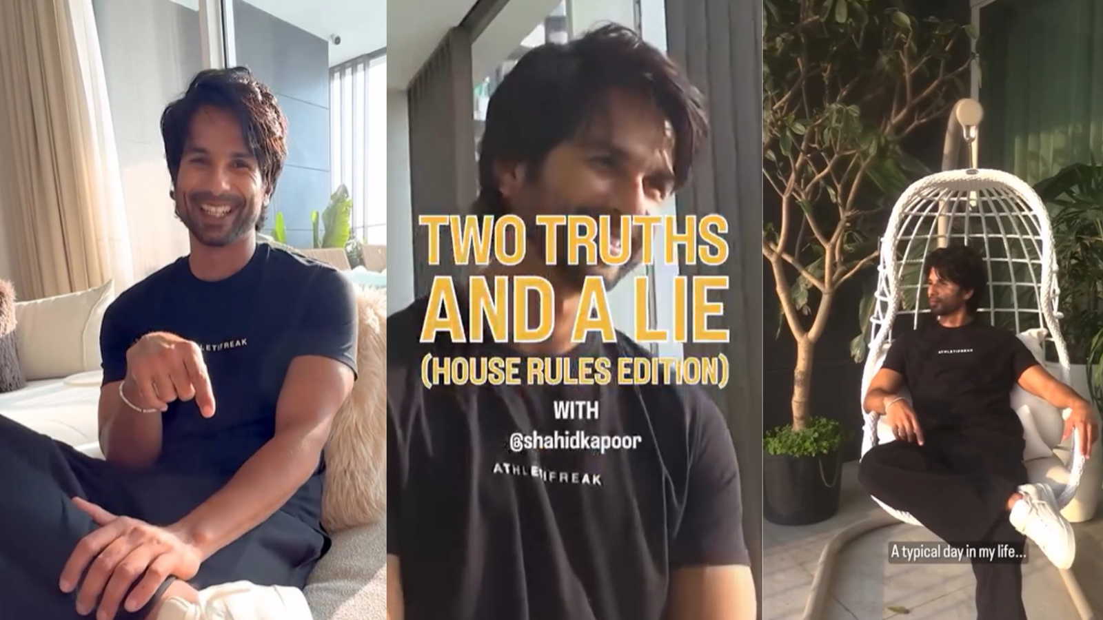 Shahid Kapoor gives a fun home tour with Instagram while playing ‘two truths and a lie’