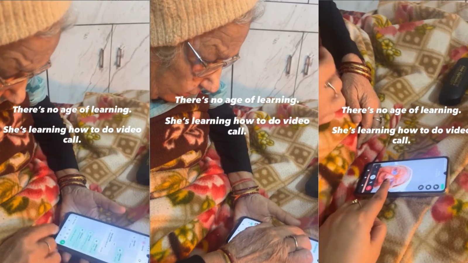 ‘Age should never stop curiosity’: Granddaughter’s video call lesson to grandmother wins hearts online