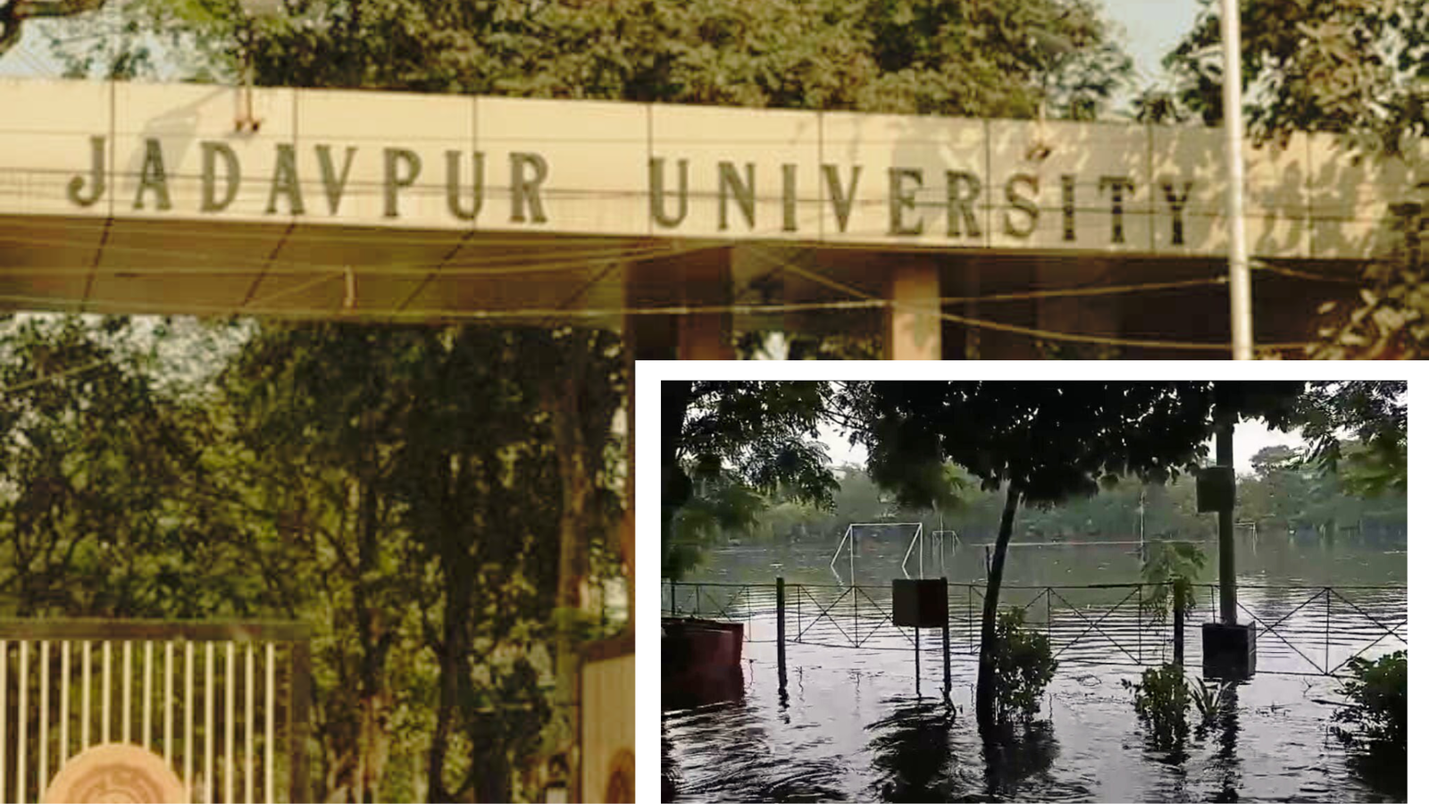 Jadavpur University campus submerged as torrential rains flood Kolkata