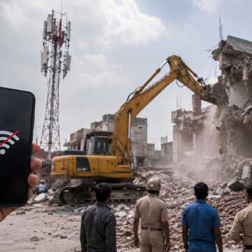 Faridabad residents face internet curbs during demolition drive linked to RRTS project