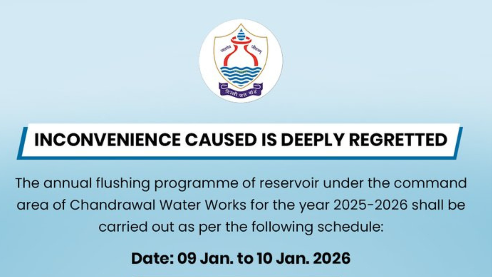 Delhi water alert: DJB announces 2-day water cut in major areas to ensure safety after Indore incident