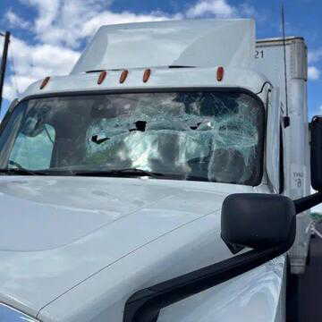 'You can't prepare for a plane': Viral video shows low-flying plane striking truck on busy US highway