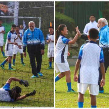 'We learnt, played, celebrated...': PM Modi plays football with youngsters in Gangtok | WATCH