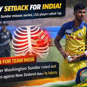Injury setback for India as Washington Sundar misses series, THIS LSG player gets his maiden call up
