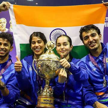 PM Modi lauds India’s squash champions for ‘tremendous dedication’ at SDAT Squash World Cup