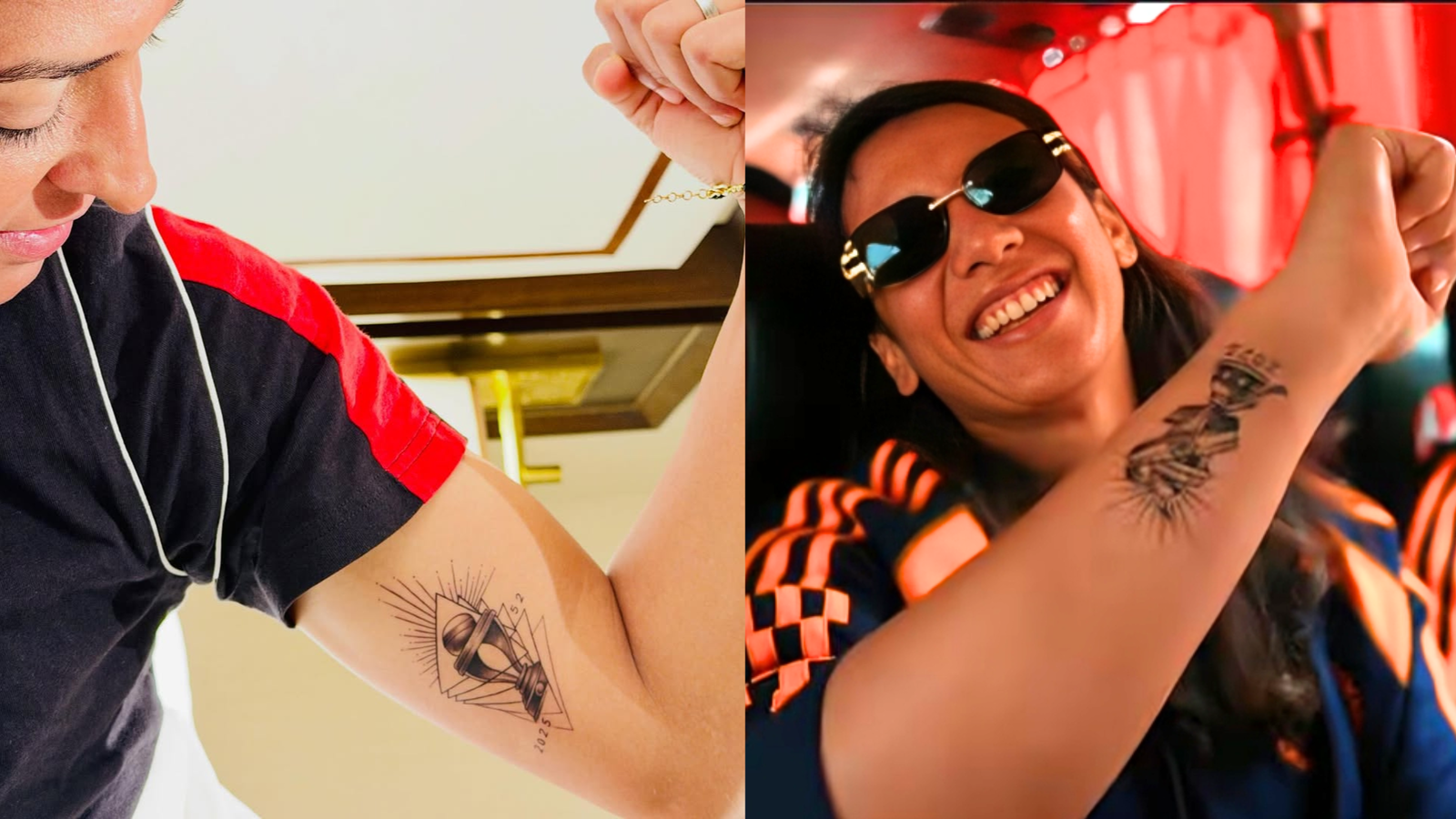 Harmanpreet Kaur- Smriti Mandhana get matching tattoos celebrating India’s historic Women’s World Cup win